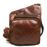 Genuine Leather Casual Messenger Bag - BadassFreebies