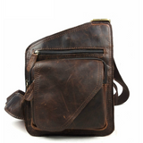 Genuine Leather Casual Messenger Bag - BadassFreebies