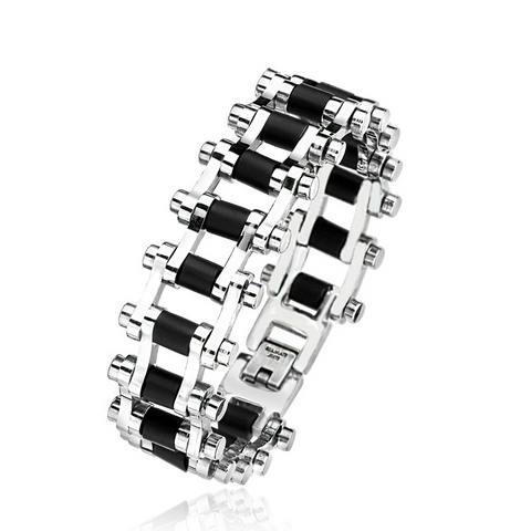 Bike Chain Link Bracelet - BadassFreebies