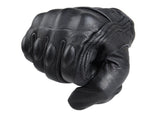 Genuine Leather Gents Motorcycle Gloves - BadassFreebies