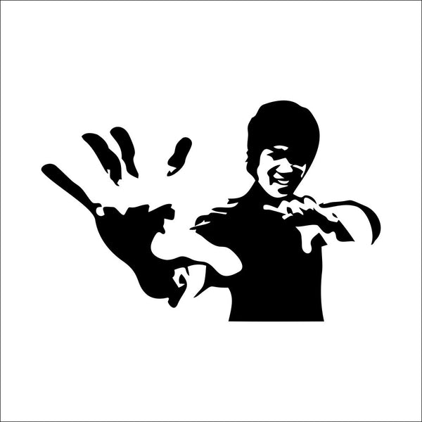 Bruce Lee Wall Sticker 2 - BadassFreebies