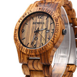 Unisex Wooden Quartz Wrist Watch - BadassFreebies