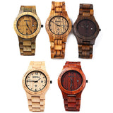 Unisex Wooden Quartz Wrist Watch - BadassFreebies