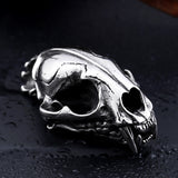 Stainless Steel Dino Skull Pendant Necklace - BadassFreebies