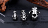 Stainless Steel Dino Skull Pendant Necklace - BadassFreebies