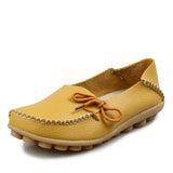 Genuine Leather Casual Ladies Shoes - BadassFreebies