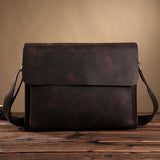 Genuine Leather Gents Messenger Bag - BadassFreebies