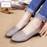 Genuine Leather Ladies Flats - BadassFreebies