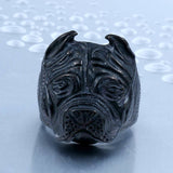 Stainless Steel Pitbull Ring - BadassFreebies