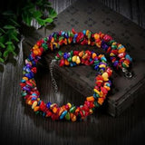 Colorful Rhinestone Necklace - BadassFreebies