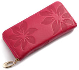 Genuine Leather Flower-Print Ladies Wallet - BadassFreebies