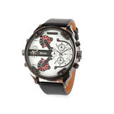 Gents Quartz Wrist Watch With Big Dial Display - BadassFreebies