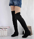 High Leg Flat Bottom Boots - BadassFreebies