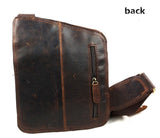 Genuine Leather Casual Messenger Bag - BadassFreebies