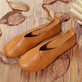 Genuine Leather Handmade Vintage Ladies Shoes - BadassFreebies